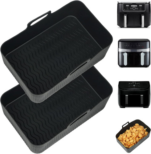 2pcs large silicone air fryer - large,