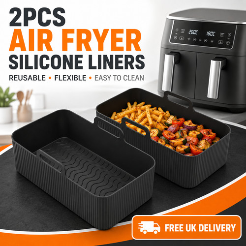 Large air fryer dual basket - large,